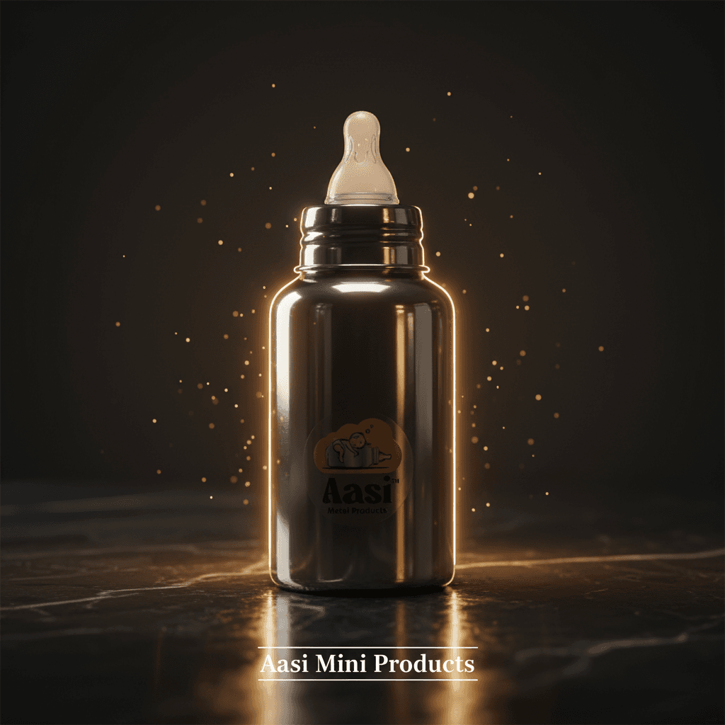 Aasi Metals New Arrival - Double Walled Stainless Steel Baby Bottle