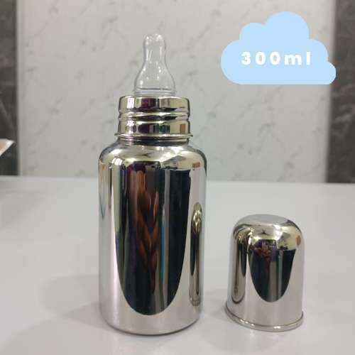 Premium Stainless Steel Baby Feeding Bottle - 300 ml